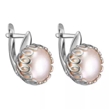 Серебряные серьги с жемчугом