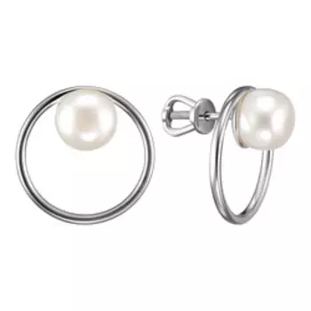 Серебряные серьги с жемчугом