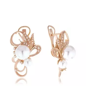 Серебряные серьги с жемчугом