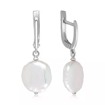 Серебряные серьги с жемчугом