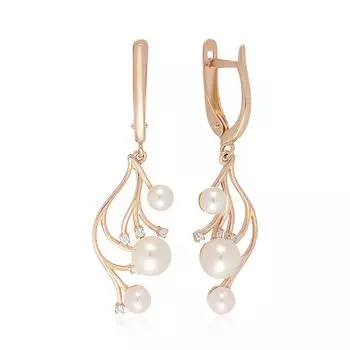 Серебряные серьги с жемчугом