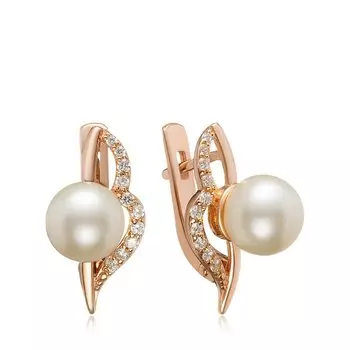 Серебряные серьги с жемчугом