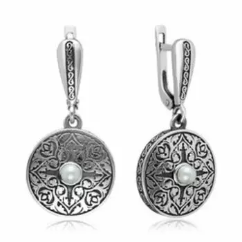 Серебряные серьги с жемчугом
