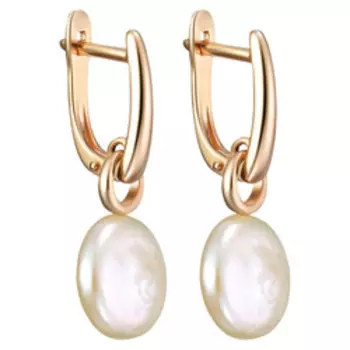 Серебряные серьги с жемчугом Барокко