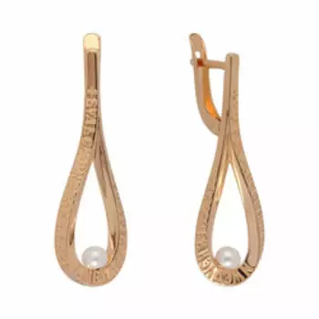 Серебряные серьги с жемчугом "Будь скор на слышанье"