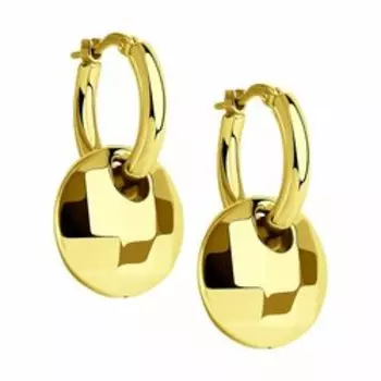 Серебряные серьги с золочением