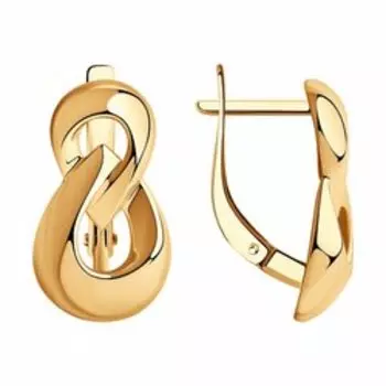 Серебряные серьги с золочением