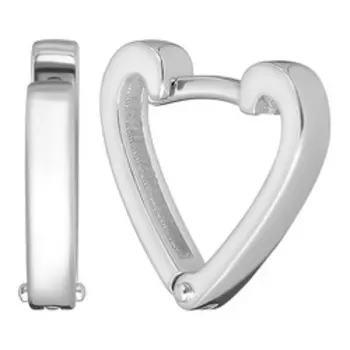 Серебряные серьги "Сердца"