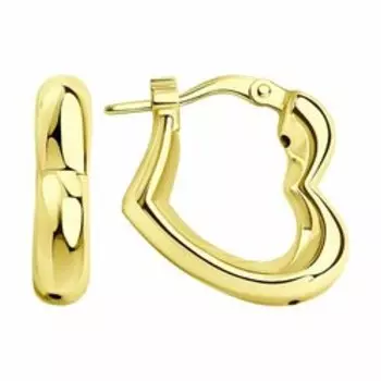 Серебряные серьги "Сердце"