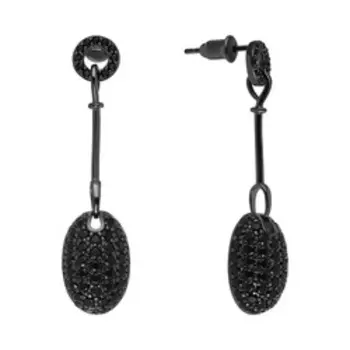 Серебряные серьги со шпинелью