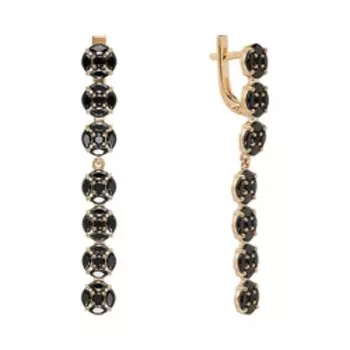 Серебряные серьги со шпинелью