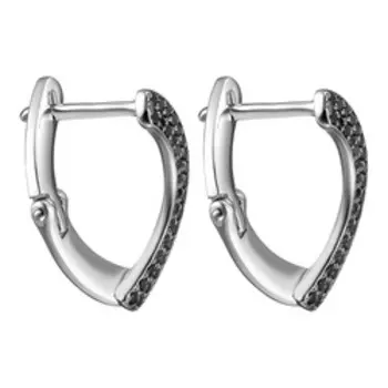 Серебряные серьги со шпинелью