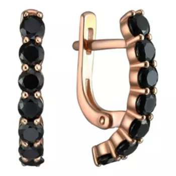 Серебряные серьги со шпинелью