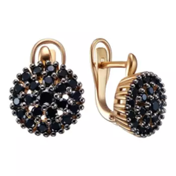 Серебряные серьги со шпинелью