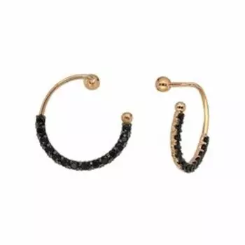 Серебряные серьги со шпинелью