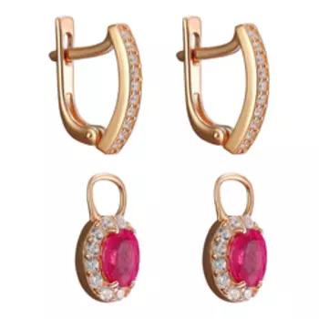 Серебряные серьги-трансформер 925 пробы