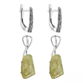 Серебряные серьги-трансформер 925 пробы