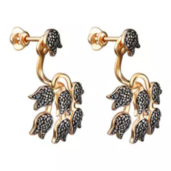 Серебряные серьги-трансформер 925 пробы