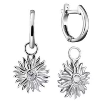 Серебряные серьги-трансформер 925 пробы