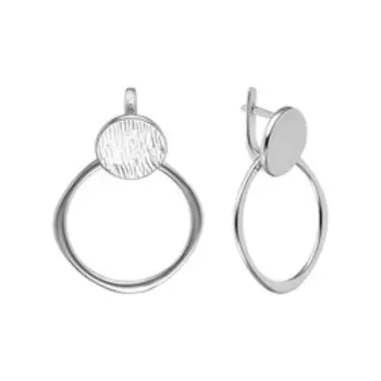 Серебряные серьги-трансформеры