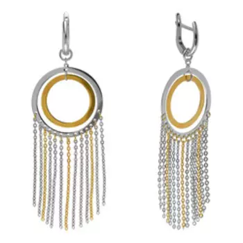 Серебряные серьги-трансформеры