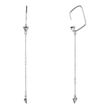 Серебряные серьги-трансформер 925 пробы