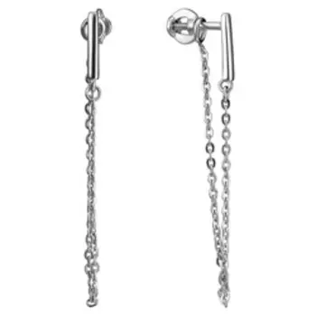 Серебряные серьги-трансформеры