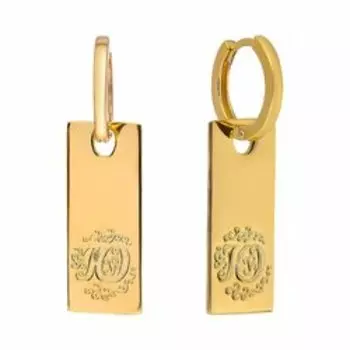 Серебряные серьги-трансформеры "Ю"