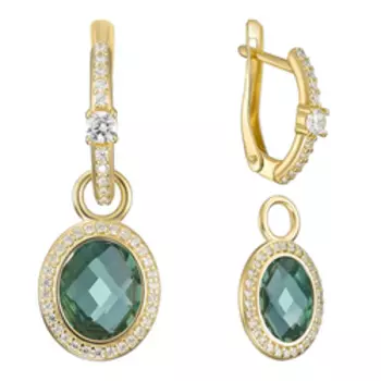 Серебряные серьги-трансформер 925 пробы