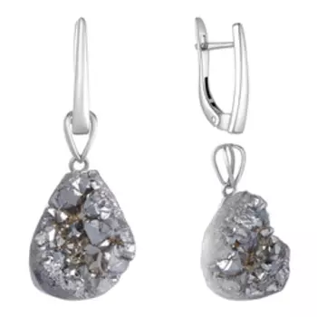 Серебряные серьги-трансформер 925 пробы