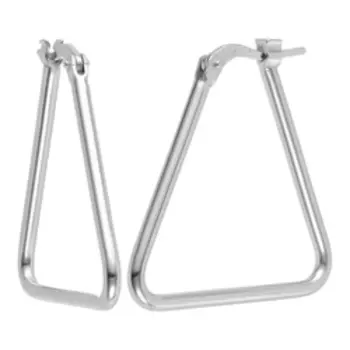 Серебряные серьги "Треугольники"