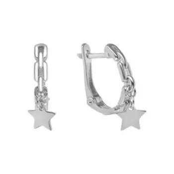Серебряные серьги "Звезды"