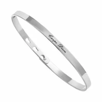 Серебряный браслет "Живи настоящим"