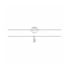 Серебряный браслет "Дерево и лист"