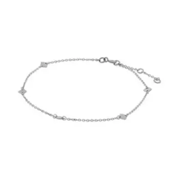 Серебряный браслет на ногу