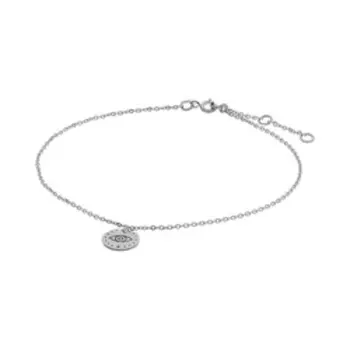 Серебряный браслет на ногу