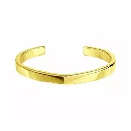 Серебряный браслет незамкнутый