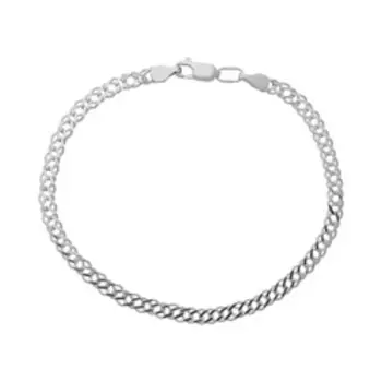 Серебряный браслет плетение "Двойной ромб"