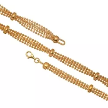 Серебряный браслет плетение "Перлина"