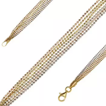 Серебряный браслет плетение "Перлина"