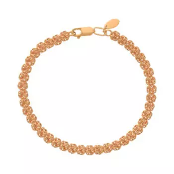 Серебряный браслет плетение "Роза"