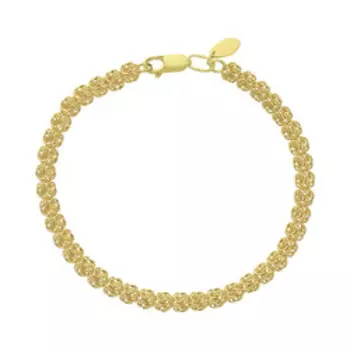 Серебряный браслет плетение "Роза"