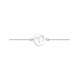 Серебряный браслет "Пяточки"