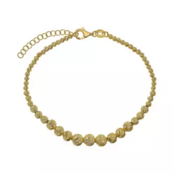 Серебряный браслет с алмазной обработкой