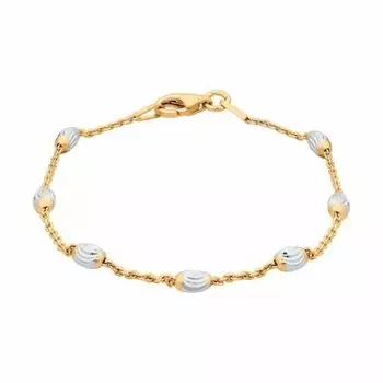 Серебряный браслет с бочонками