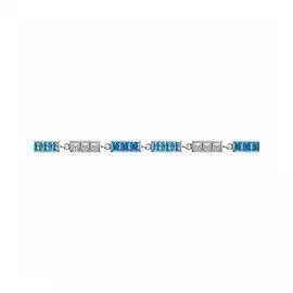 Серебряный браслет с фианитами