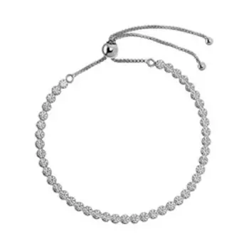 Серебряный браслет с фианитами