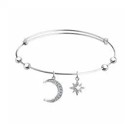 Браслет SKLV из серебра с фианитами