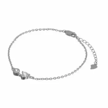 Серебряный браслет с фианитами