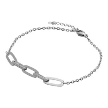 Серебряный браслет с фианитами